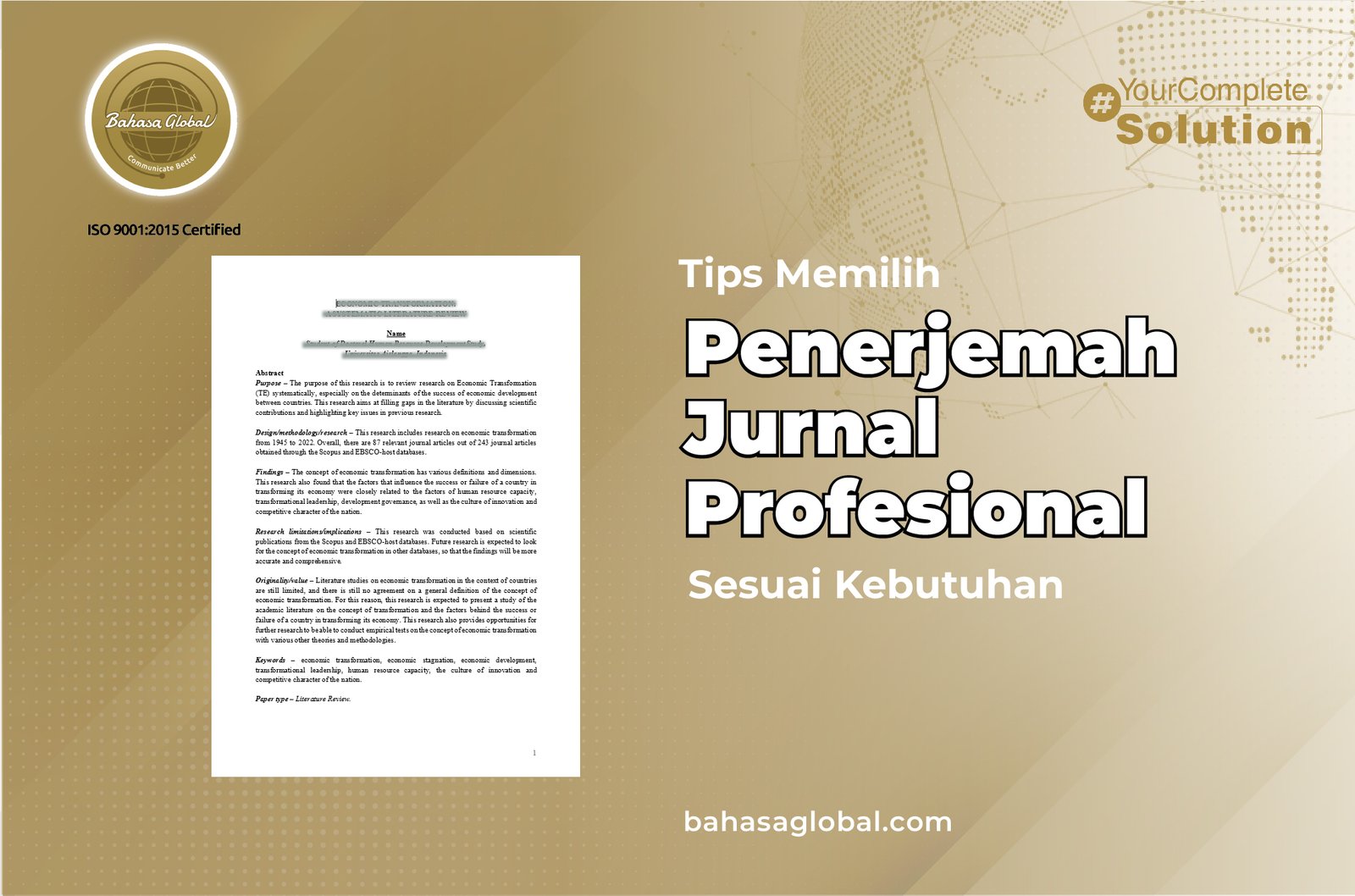 Tips Memilih Penerjemah Jurnal Profesional Sesuai Kebutuhan